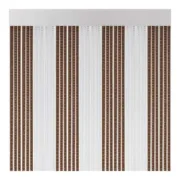 Cortina Acudam Lisboa Portas Cristal Castanho Exterior PVC Alumínio 90 x 210 cm Casa | Jardim - nacloset