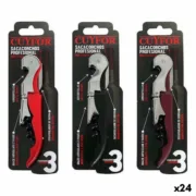 Saca-rolhas com corta selos e abre garrafas Cuyfor 8423607130017 12,5 x 2,5 cm (24 Unidades) (12,5 x 2,5 cm) A Preço de Revenda - nacloset