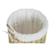 Cesto de Roupa Suja Home ESPRIT Branco Natural 3 Peças 46 x 46 x 69 cm Casa | Jardim - nacloset 2