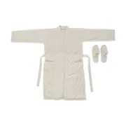 Roupão Home ESPRIT Creme Mulher 400 g /m² Casa | Jardim - nacloset