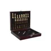 Conjunto de Acessórios para Vinho Home ESPRIT Castanho Madeira MDF 24 x 19 x 5 cm Cozinha | Gourmet - nacloset