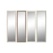Espelho de parede Home ESPRIT Branco Castanho Bege Cinzento Cristal poliestireno 36 x 2 x 125 cm (4 Unidades) A Preço de Revenda - nacloset