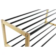 Sapateira Home ESPRIT Preto Natural 80 x 31 x 32 cm Casa | Jardim - nacloset 2