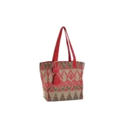 Bolsa a Tiracolo Home ESPRIT Bege Fúcsia 31 x 16 x 66 cm Acessórios de Moda - nacloset