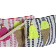 Nécessaire Home ESPRIT Azul Cor de Rosa 26 x 2 x 19 cm (2 Unidades) A Preço de Revenda - nacloset 2