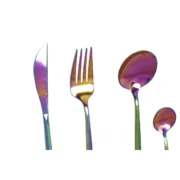 Faqueiro Home ESPRIT Aço inoxidável 3 x 1,5 x 13 cm 16 Peças Cozinha | Gourmet - nacloset 2