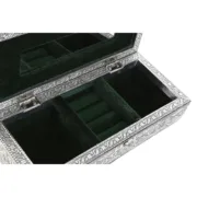 Guarda-Joias Home ESPRIT Verde Prateado Madeira Alumínio 22,5 x 10 x 6,5 cm Casa | Jardim - nacloset 2