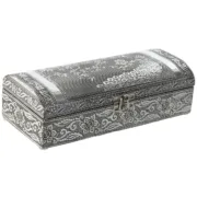 Guarda-Joias Home ESPRIT Verde Prateado Madeira Alumínio 22,5 x 10 x 6,5 cm Casa | Jardim - nacloset