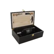 Conjunto de Acessórios para Vinho Home ESPRIT Catanho escuro Madeira MDF 36 x 21 x 12 cm Cozinha | Gourmet - nacloset