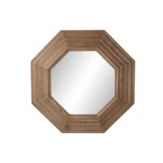 Espelho de parede Home ESPRIT Castanho Natural Abeto Moderno 119 x 9 x 119 cm Casa | Jardim - nacloset