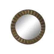 Espelho de parede Home ESPRIT Dourado Cristal Ferro Moderno 110,5 x 5,5 x 110,5 cm Casa | Jardim - nacloset