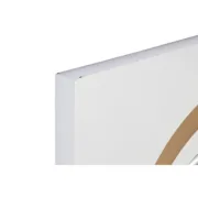 Espelho de parede Home ESPRIT Branco Dourado Cristal Ferro 90 x 4 x 90 cm Casa | Jardim - nacloset 2