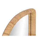 Espelho de parede Home ESPRIT Natural Cristal Rotim Moderno Scandi 50 x 4 x 120 cm Casa | Jardim - nacloset 2
