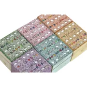 Guarda-Joias Home ESPRIT Multicolor Madeira de mangueira 10 x 10 x 6 cm (2 Peças) (6 Unidades) A Preço de Revenda - nacloset 2