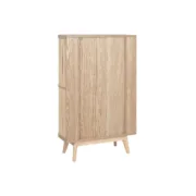 Sapateira Home ESPRIT Dourado Natural Rotim Madeira de abeto Tropical 70 x 29 x 115 cm Casa | Jardim - nacloset 2