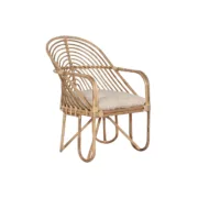 Tuinstoel Home ESPRIT Bambu Rotim 58 x 61 x 87 cm Casa | Jardim - nacloset
