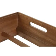 Suporte para garrafas Home ESPRIT Natural 29 x 26 x 12 cm Cozinha | Gourmet - nacloset 2