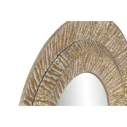 Espelho de parede Home ESPRIT Dourado Metal Cristal Moderno 78 x 4,5 x 78 cm Casa | Jardim - nacloset 2