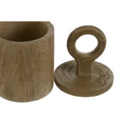 Guarda-Joias Home ESPRIT Castanho Resina 9 x 9 x 19 cm Casa | Jardim - nacloset 2