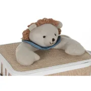 Cesto de Roupa Suja Home ESPRIT Verde Natural Infantil 44 x 44 x 45 cm 4 Peças Casa | Jardim - nacloset 2
