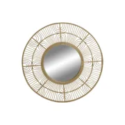 Espelho de parede Home ESPRIT Natural Scandi 80 x 2 x 80 cm Casa | Jardim - nacloset