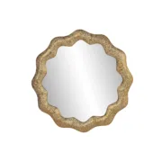 Espelho de parede Home ESPRIT Dourado Árabe 81 x 3,5 x 81 cm Casa | Jardim - nacloset