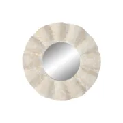 Espelho de parede Home ESPRIT Branco Decapé Lapidado 76 x 7 x 76 cm Casa | Jardim - nacloset