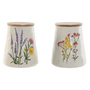 Bote Home ESPRIT Multicolor Bloemen Shabby Chic (2 Unidades) A Preço de Revenda - nacloset