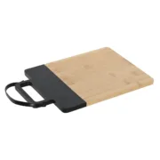 Tábua de corte Home ESPRIT Preto Natural Poliuretano Bambu 35,5 x 21 x 1,1 cm Cozinha | Gourmet - nacloset
