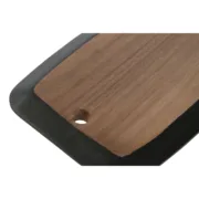 Tábua de corte Home ESPRIT Preto Natural Acácia Ardósia 30 x 20 x 1,8 cm Cozinha | Gourmet - nacloset 2
