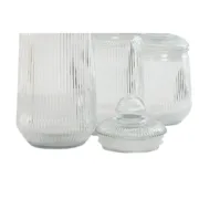 Conjunto de 3 Potes Home ESPRIT Transparente Silicone Cristal 1,4 L 3 Peças Cozinha | Gourmet - nacloset 2