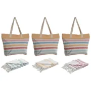Bolsa Mulher Home ESPRIT Multicolor 37 x 12 x 36 cm (3 Unidades) Acessórios de Moda - nacloset