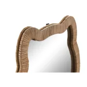 Espelho de parede Home ESPRIT Natural 40 x 3 x 42 cm 40 x 3 x 43 cm (2 Unidades) A Preço de Revenda - nacloset 2