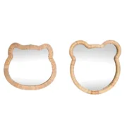 Espelho de parede Home ESPRIT Natural 40 x 3 x 42 cm 40 x 3 x 43 cm (2 Unidades) A Preço de Revenda - nacloset
