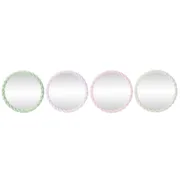 Espelho de parede Home ESPRIT Branco Verde Cor de Rosa Lilás 44 x 3 x 44 cm (4 Unidades) A Preço de Revenda - nacloset