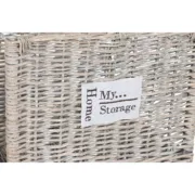 Suporte para Lenha Home ESPRIT Natural vime 47 x 35 x 54 cm Casa | Jardim - nacloset 2