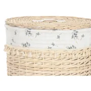 Cesto de Roupa Suja Home ESPRIT Natural vime Shabby Chic 45 x 45 x 55 cm 3 Peças Casa | Jardim - nacloset 2