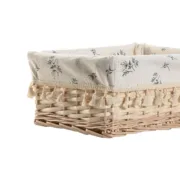 Cesto de Roupa Suja Home ESPRIT Natural vime Shabby Chic 36 x 25 x 16 cm 4 Peças Casa | Jardim - nacloset 2