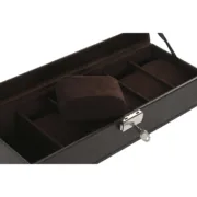 Guarda-Joias Home ESPRIT Bege Catanho escuro Poliuretano Cristal Madeira MDF 30 x 10 x 8 cm Casa | Jardim - nacloset 2