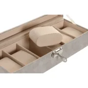Guarda-Joias Home ESPRIT Cinzento Cinzento escuro Poliuretano Madeira MDF 30 x 10 x 8 cm Casa | Jardim - nacloset 2