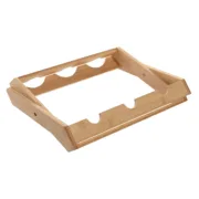 Suporte para garrafas Home ESPRIT Natural 35,5 x 20 x 29,5 cm Cozinha | Gourmet - nacloset 2