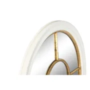 Espelho de parede Home ESPRIT Branco Dourado Janela 68 x 4 x 128 cm Casa | Jardim - nacloset 2