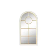 Espelho de parede Home ESPRIT Branco Dourado Janela 68 x 4 x 128 cm Casa | Jardim - nacloset