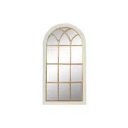 Espelho de parede Home ESPRIT Branco Dourado Janela 68 x 4 x 128 cm Casa | Jardim - nacloset