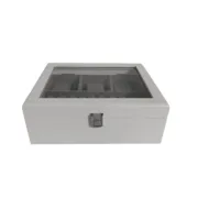 Guarda-Joias Home ESPRIT Branco Cinzento Madeira MDF 22 X 19 X 7.5 CM Casa | Jardim - nacloset 2