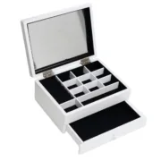 Guarda-Joias Home ESPRIT Branco Madeira MDF 21 x 17 x 9 cm Casa | Jardim - nacloset