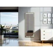 Espelho de Chão Home ESPRIT Dourado Alumínio 50 x 0,5 x 150 cm Casa | Jardim - nacloset 2