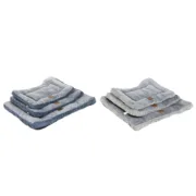 Cama para cães Home ESPRIT Azul Cinzento Cinzento claro 85 X 70 X 8 CM 2 Unidades Animais de Estimação - nacloset 2
