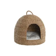 Cama para cães Home ESPRIT Natural Fibra natural 49 x 49 x 48 cm Animais de Estimação - nacloset
