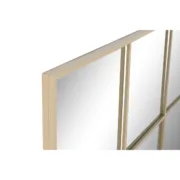 Espelho de parede Home ESPRIT Bege Janela Scandi 122 x 2 x 122 cm Casa | Jardim - nacloset